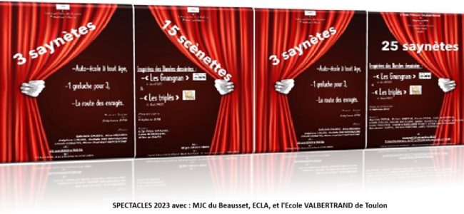 affiches spectacles MJC ECLA ECOLE TOULON 2023 version site internet